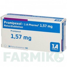 ПРАМІПЕКСОЛ (PRAMIPEXOL) 1,57 мг таблетки 30 шт - Праміпексол 1 A PHARMA