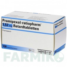 ПРАМИПЕКСОЛ (PRAMIPEXOL) 1,57 мг таблетки 30 шт - Прамипексол RATIOPHARM