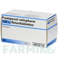 ПРАМІПЕКСОЛ (PRAMIPEXOL) 1,57 мг таблетки 100 шт - Праміпексол RATIOPHARM