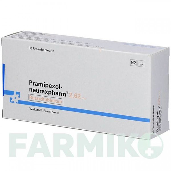 ПРАМІПЕКСОЛ (PRAMIPEXOL) 2,62 мг таблетки 30 шт - Праміпексол NEURAXPHARM