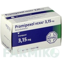 ПРАМІПЕКСОЛ (PRAMIPEXOL) 3,15 мг таблетки 100 шт - Праміпексол HEXAL