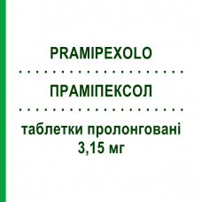 ПРАМИПЕКСОЛ (PRAMIPEXOLO) 3,15 мг таблетки пролонгированные 30 шт - Прамипексол TOWA PHARMACEUTICAL