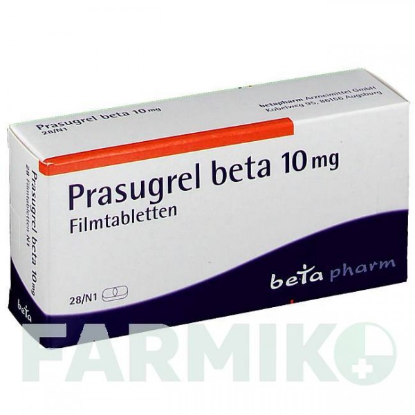 ПРАСУГРЕЛЬ (PRASUGREL) 10 мг таблетки 28 шт - Прасугрел BETAPHARM