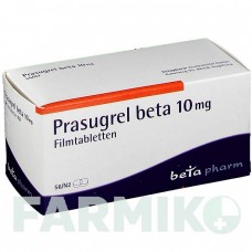 ПРАСУГРЕЛЬ (PRASUGREL) 10 мг таблетки 56 шт - Прасугрел BETAPHARM