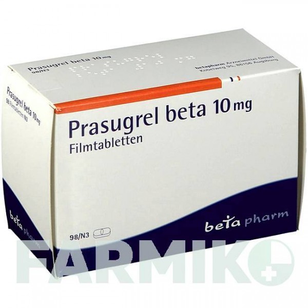 ПРАСУГРЕЛЬ (PRASUGREL) 10 мг таблетки 98 шт - Прасугрел BETAPHARM