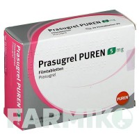 ПРАСУГРЕЛЬ (PRASUGREL) 5 мг таблетки 98 шт - Прасугрел PUREN PHARMA