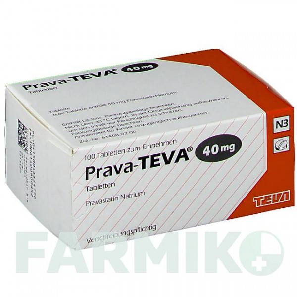 ПРАВА (PRAVA) 40 мг таблетки 100 шт - Правастатин TEVA