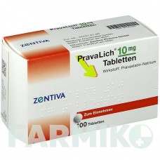 ПРАВАЛИХ (PRAVALICH) 10 мг таблетки 100 шт - Правастатин ZENTIVA