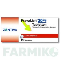 ПРАВАЛИХ (PRAVALICH) 20 мг таблетки 20 шт - Правастатин ZENTIVA