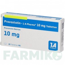 ПРАВАСТАТИН (PRAVASTATIN) 10 мг таблетки 20 шт - Правастатин 1 A PHARMA