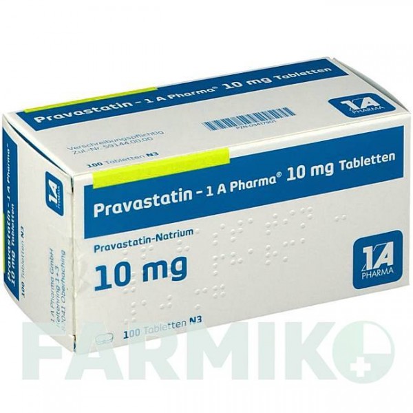 ПРАВАСТАТИН (PRAVASTATIN) 10 мг таблетки 100 шт - Правастатин 1 A PHARMA