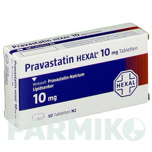 ПРАВАСТАТИН (PRAVASTATIN) 10 мг таблетки 50 шт - Правастатин HEXAL