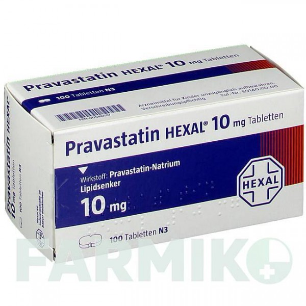 ПРАВАСТАТИН (PRAVASTATIN) 10 мг таблетки 100 шт - Правастатин HEXAL