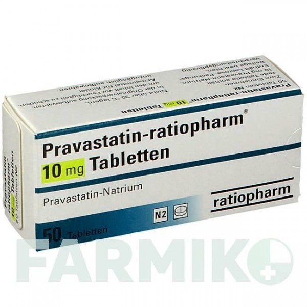 ПРАВАСТАТИН (PRAVASTATIN) 10 мг таблетки 50 шт - Правастатин RATIOPHARM