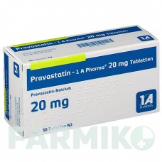 ПРАВАСТАТИН (PRAVASTATIN) 20 мг таблетки 50 шт - Правастатин 1 A PHARMA