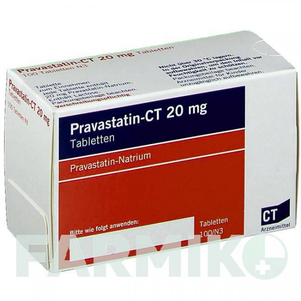 ПРАВАСТАТИН (PRAVASTATIN) 20 мг таблетки 100 шт - Правастатин ABZ PHARMA