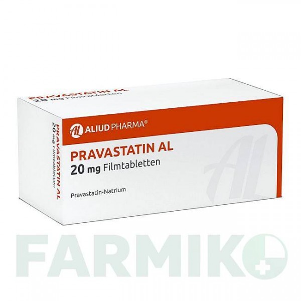 ПРАВАСТАТИН (PRAVASTATIN) 20 мг таблетки 100 шт - Правастатин ALIUD PHARMA