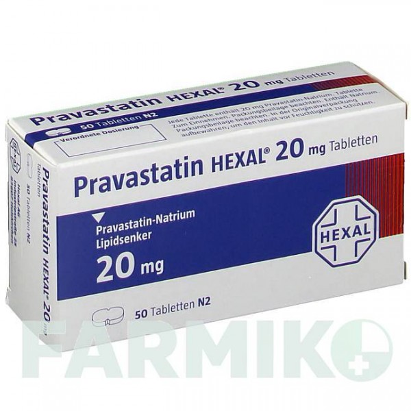 ПРАВАСТАТИН (PRAVASTATIN) 20 мг таблетки 50 шт - Правастатин HEXAL