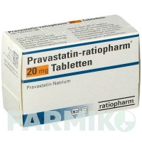 ПРАВАСТАТИН (PRAVASTATIN) 20 мг таблетки 100 шт - Правастатин RATIOPHARM
