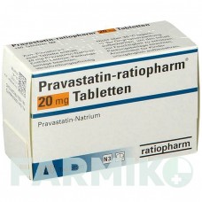 ПРАВАСТАТИН (PRAVASTATIN) 20 мг таблетки 100 шт - Правастатин RATIOPHARM