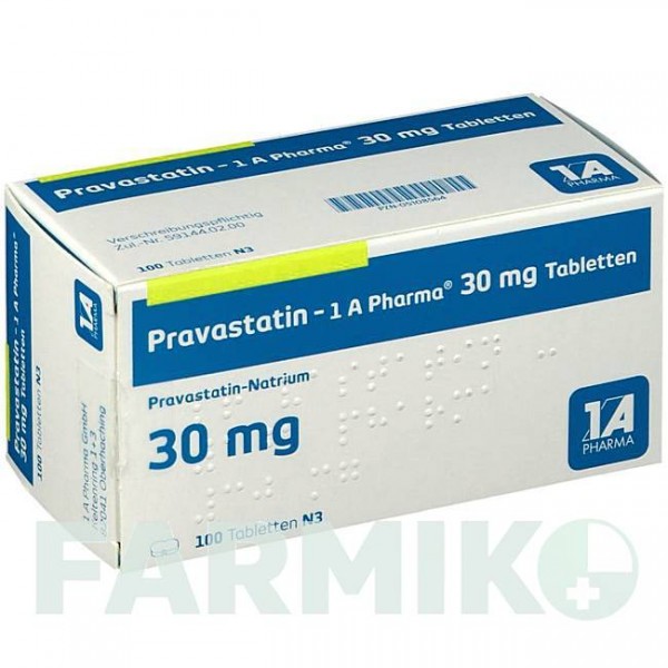 ПРАВАСТАТИН (PRAVASTATIN) 30 мг таблетки 100 шт - Правастатин 1 A PHARMA