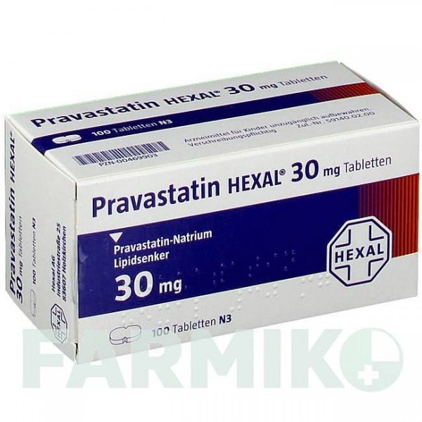 ПРАВАСТАТИН (PRAVASTATIN) 30 мг таблетки 50 шт - Правастатин HEXAL