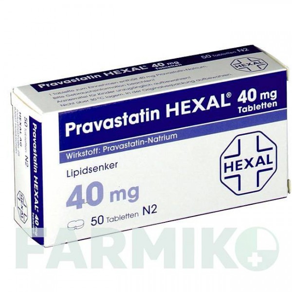 ПРАВАСТАТИН (PRAVASTATIN) 40 мг таблетки 50 шт - Правастатин HEXAL