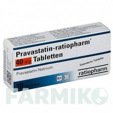 ПРАВАСТАТИН (PRAVASTATIN) 40 мг таблетки 20 шт - Правастатин RATIOPHARM