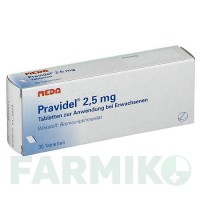 ПРАВИДЕЛ (PRAVIDEL) 2,5 мг таблетки 30 шт - Бромокриптин MEDA PHARMA