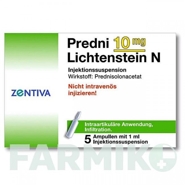 ПРЕДНІ (PREDNI) 10 мг ампули 5x1 мл - Преднізолон депо ZENTIVA