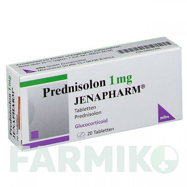 ПРЕДНИЗОЛОН (PREDNISOLON) 1 мг таблетки 20 шт - Преднизолон MIBE