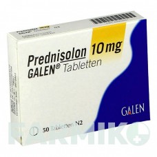 ПРЕДНІЗОЛОН (PREDNISOLON) 10 мг таблетки 50 шт - Преднізолон GALENPHARMA