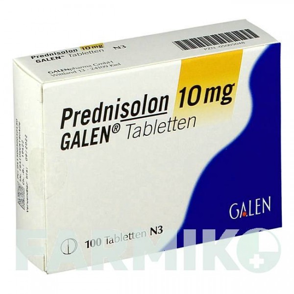 ПРЕДНІЗОЛОН (PREDNISOLON) 10 мг таблетки 100 шт - Преднізолон GALENPHARMA