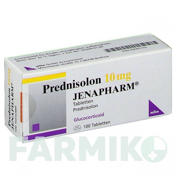 ПРЕДНІЗОЛОН (PREDNISOLON) 10 мг таблетки 100 шт - Преднізолон MIBE