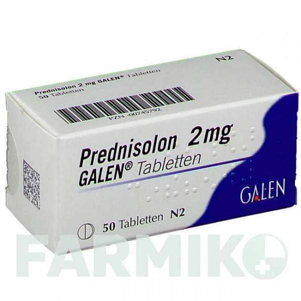 ПРЕДНІЗОЛОН (PREDNISOLON) 2 мг таблетки 50 шт - Преднізолон GALENPHARMA