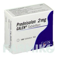 ПРЕДНІЗОЛОН (PREDNISOLON) 2 мг таблетки 100 шт - Преднізолон GALENPHARMA