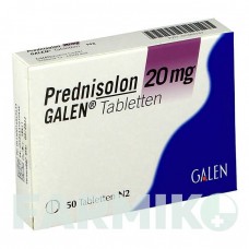 ПРЕДНІЗОЛОН (PREDNISOLON) 20 мг таблетки 50 шт - Преднізолон GALENPHARMA