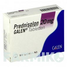 ПРЕДНІЗОЛОН (PREDNISOLON) 20 мг таблетки 100 шт - Преднізолон GALENPHARMA