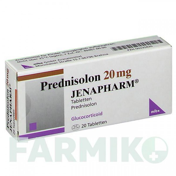 ПРЕДНІЗОЛОН (PREDNISOLON) 20 мг таблетки 20 шт - Преднізолон MIBE