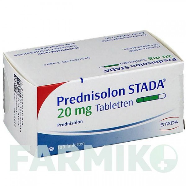 ПРЕДНИЗОЛОН (PREDNISOLON) 20 мг таблетки 100 шт - Преднизолон STADAPHARM