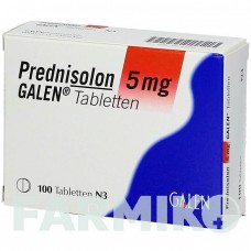 ПРЕДНІЗОЛОН (PREDNISOLON) 5 мг таблетки 100 шт - Преднізолон GALENPHARMA