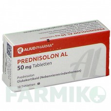 ПРЕДНІЗОЛОН (PREDNISOLON) 50 мг таблетки 10 шт - Преднізолон ALIUD PHARMA