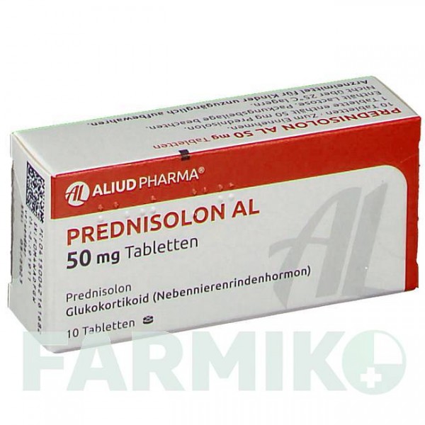 ПРЕДНІЗОЛОН (PREDNISOLON) 50 мг таблетки 10 шт - Преднізолон ALIUD PHARMA