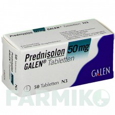 ПРЕДНІЗОЛОН (PREDNISOLON) 50 мг таблетки 50 шт - Преднізолон GALENPHARMA