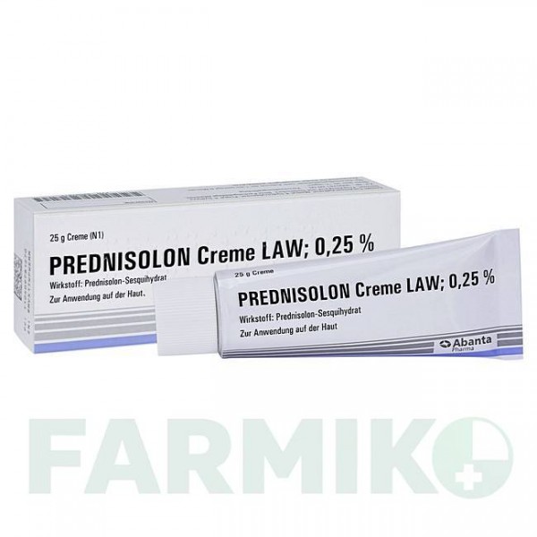 ПРЕДНІЗОЛОН (PREDNISOLON) крем 25 г - Преднізолон ABANTA PHARMA