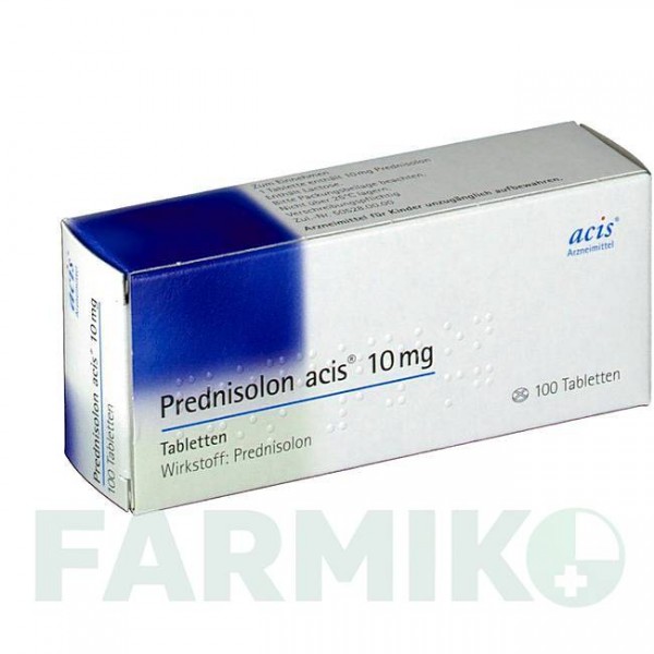 ПРЕДНІЗОЛОН АЦИС (PREDNISOLON ACIS) 10 мг таблетки 100 шт - Преднізолон ACIS