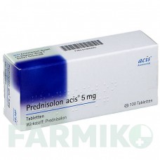 ПРЕДНІЗОЛОН АЦИС (PREDNISOLON ACIS) 5 мг таблетки 100 шт - Преднізолон ACIS