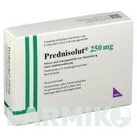 ПРЕДНІЗОЛЮТ (PREDNISOLUT) 250 мг порошок 3 шт - Преднізолон MIBE