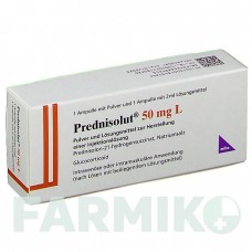 ПРЕДНІЗОЛЮТ (PREDNISOLUT) 50 мг порошок 1 шт - Преднізолон MIBE