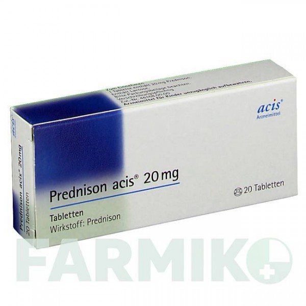 ПРЕДНИЗОН (PREDNISON) 20 мг таблетки 20 шт - Преднизон ACIS